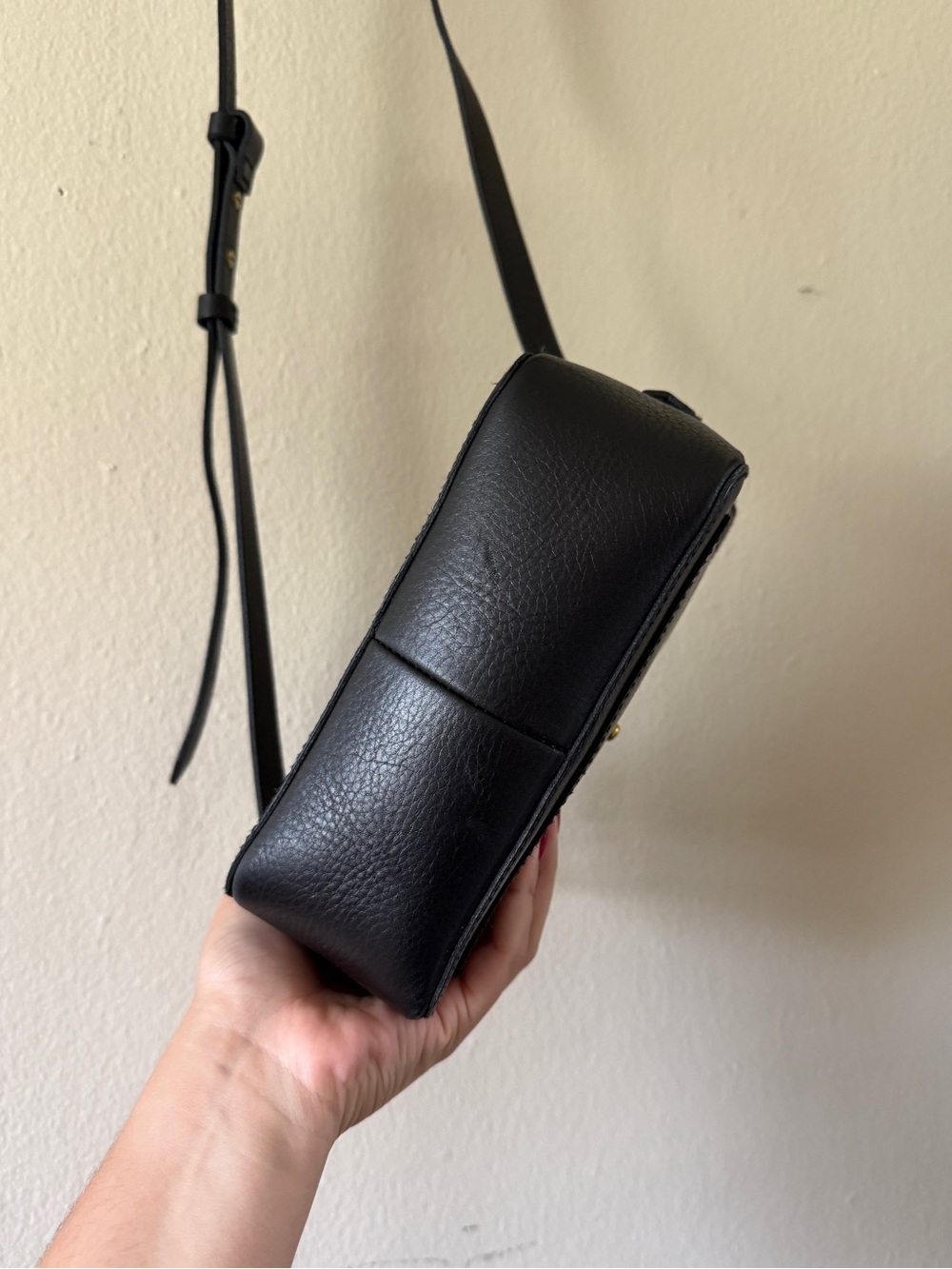 Madewell The Transport Camera Bag Black Genuine Leather Crossbody Lightweight - Picture 4 of 11